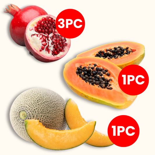 Pom-Papaya Melon Trio