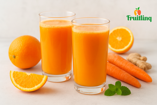 🍊 Fresh Glow: Orange Carrot Ginger Juice