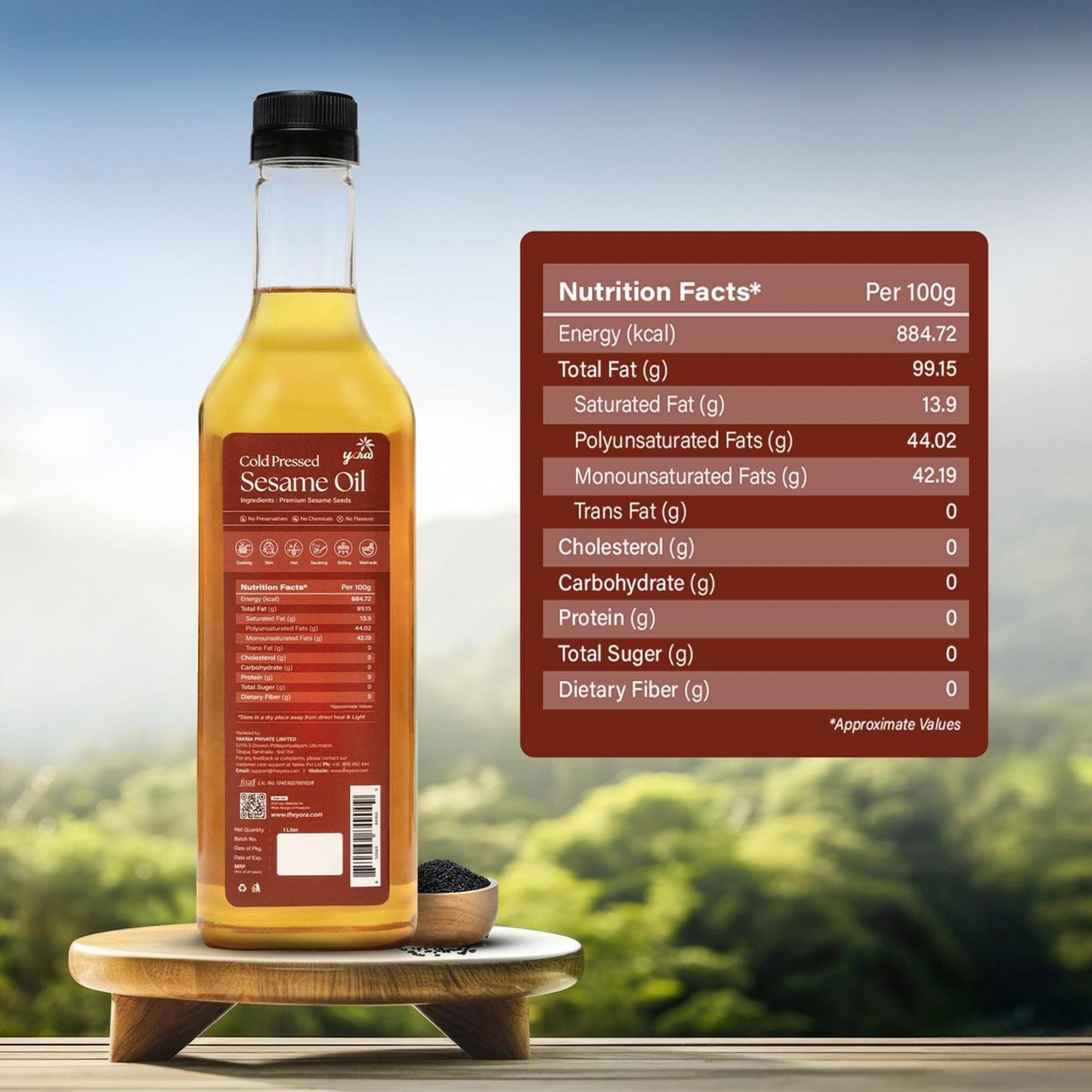 Yora Cold Pressed Sesame Oil 500ml